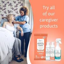 Water Activated Bathing Cloths Rinse Free XL Adult Body Wipes For Elderly Hospice And Camping 10 Pack - 1 - Xem 6