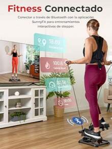 S un ny H eal th & F itness Máquina de Remo Ajustable Compacta con 12 Niveles de Resistencia Ajustable con Aplicación SunnyFit® Opcional Conectividad Bluetooth Mejorada - Gris - Ver 5