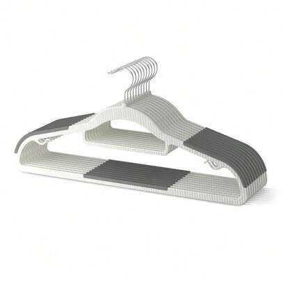 20/30/50 Non-Slip Plastic Clothes Hangers In Elegant White And Black, Perfect For Organizing Your Closet, Ideal For Everyday Use, Space-Saving Design, Lightweight, Essential For Home And Travel, Keep Your Wardrobe Neat And Tidy, Great For All Types Of Clothing, Versatile And Stylish, Must-Have For Seasonal Wardrobe Refresh, Perfect Gift For Fashion Lovers And Home Organizers, Enhance Your Closet Aesthetics, Maximize Space Efficiency, Ideal For Back-To-School And Holiday Shopping, Upgrade Your Laundry Room Essentials Today!