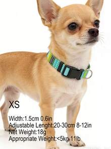 Bohemian Style Printed Adjustable Pet Collar, Suitable For Small, Medium And Large Dogs - Multicolor - View 36