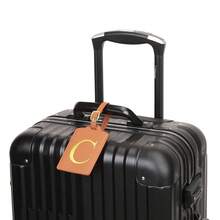 MIYIN 时尚字母图案行李牌 男女通用 PU 皮革手提包旅行包挂牌 带姓名卡和隐私保护（A~Z） 简约高端字母行李牌 旅行配件 旅行必备 海滩 夏季度假 返校季 必备 - 棕色 - 查看 10