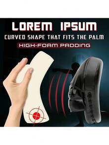 男女通用拳击护垫，武术训练靶手套，弧形拳击手套，适用于空手道、综合格斗、泰拳、跆拳道等。 - 彩色 - 查看 4