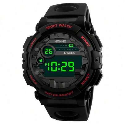 100% Quality Guaranteed100% Quality GuaranteedHONHX WR30M Sport Watch For Students & Men, Waterproof, Multi-Functional Outdoor Watch, Elegant Design, Casual & Youthful Style