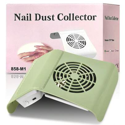 美甲粉尘收集器，配备2个过滤袋，小巧便携，适合初学者，迷你型，家用美甲美足工具，可搭配亚克力指甲油使用，是圣诞节和情人节的理想礼物。