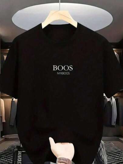 Camiseta Streetwear Masculina Verão Camisa 100% Algodão Estampada Casual