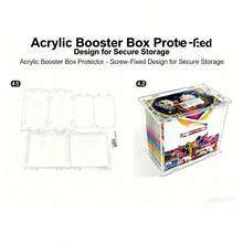 Acrylic ETB Protective Box, Magnetic Acrylic Display Case, Stackable, Durable, Compatible With Elite Trainer Boxes, Built-In Strong Magnets, Easy Top Loading - Clear - View 3