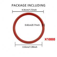 43.6*35.2*4.2MM Silicone O-Ring Seal Replacement Gasket Seal Rings Coffee Machines Espresso Maker Seal Rings Compatible With - Red - View 10