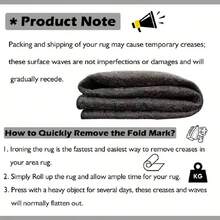 1 Stück Kristallsamtiger Schwerlast-Bodenbelag mit rutschfesten Punkten, 800g/m², waschbar, moderner skandinavischer Stil für Wohnzimmer, Schlafzimmer, Küche, Spielzimmer, Eingangsbereich, Innen-/Außenbereich, Teppiche für Wohnzimmer Badezimmer Dekoration - Verschiedenfarbig - Übersicht 6