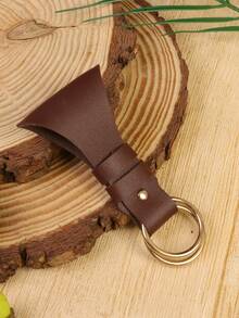 1 PC Medieval Gothic Pendant Carnival Keychain Multi-Use Retro Loop Keyring, Skirt Hike – Vintage PU Leather Charm For Cosplay & Festivals Valentine's Party - Multicolor - View 2