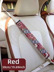 1PC Bohemian Car Seat Belt Cover, Linen Material, 30cm/50cm Two Sizes Available, 30cm Suitable For Front Seat, 50cm Longer Suitable For Back Seat - AA - View 17