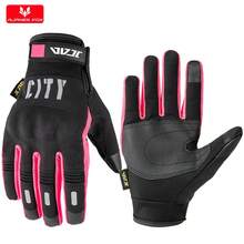 ALPINES FOX 新款摩托车手套 男女通用 触屏 春秋季保暖抓绒 摩托车骑行 电动自行车 赛车手套 户外运动 - A - 查看 16