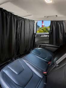 1 Set Car Window Curtain, Automotive Partition Curtain, Car Interior Sunshade, Rear Compartment Blackout Curtain - A - View 2