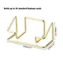北欧风名片架 时尚防锈金属名片展示架 名片架 办公家用桌面收纳架 - 彩色 - 查看 6