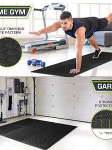 Fitness Floor Mat - 灰色 - 查看 1