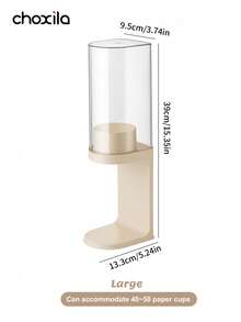 1 Peça Suporte de Armazenamento para Copos de Papel, Suporte para Copos Descartáveis, Caixa de Armazenamento Doméstica Sem Furação, Suporte para Copos de Papel para Cafeteria Comercial, Bar e Restaurante, Adequado para Armazenamento de Canto de Café, Reuniões Familiares e Presentes de Feriado - rack de armazenamento - Visão 11