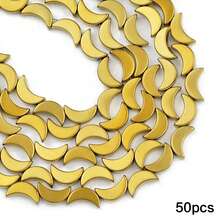 50 hạt đá mã não nhiều màu sắc hình trăng khuyết, dùng để làm trang sức DIY, đồ thủ công, quà tặng tình bạn, trang trí nhà cửa, phụ kiện nhỏ. - tự làm lấy - Xem 14