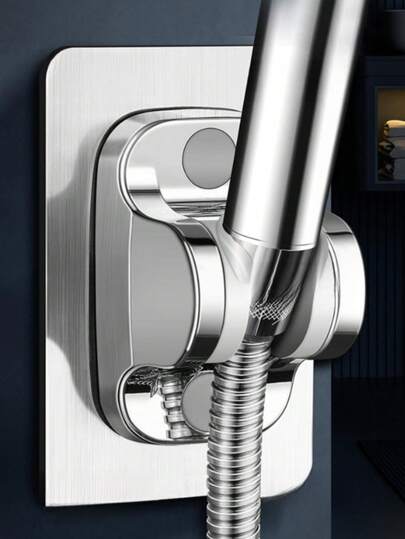 Adjustable No Drill Bathroom Shower Head Holder, Fits Universal Bathroom Shower Installation (Random Style Shipped)