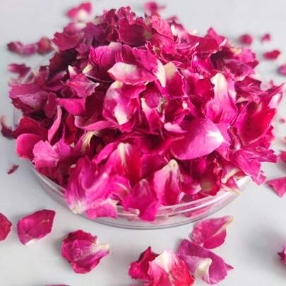 1 Pack 90g/120g/150g/180g/210g Artificial Decorative Wax Candle Dried Flowers & Plants Fragrance Dried Rose Petals, Suitable For Making Candle Decorations, Suitable For Holiday Events, Handmade Soap Decorations, Handmade DIY Fragrance Decor, Suitable For Living Room, Bedroom, Office, Cafe Decor, Suitable For All Holidays And Party Decorations