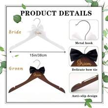 新郎新娘婚纱衣架、木质婚纱衣架、领结衣架、先生太太衣架、准新娘婚纱衣架、木质衣架、结婚礼物、伴娘礼物、装饰品、节日装饰品、房间装饰、家居装饰、卧室装饰、春季、极简风格、夏季上衣