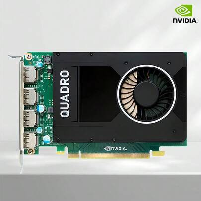 Nvidia Quadro M2000 4GB GDDR5 workstation grafische kaart, 4x standaard DisplayPort, 4K-ondersteuning, volledig formaat, enkel slot, ideaal voor CAD, medische toepassingen en setups met 4 monitoren (OEM-verpakking)