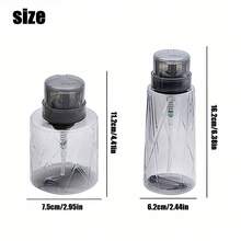 200ml Transparent Nail Art Pump Bottle, Nail Polish Remover Alcohol Separation Bottle, Transparent Nail Art Empty Bottle With Lock - Multicolor - View 4