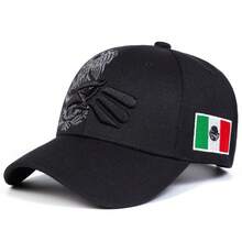 1顶男士老鹰刺绣棒球帽，街头时尚帽，户外防晒休闲帽，适合春季、秋季、旅行、海滩等场合。