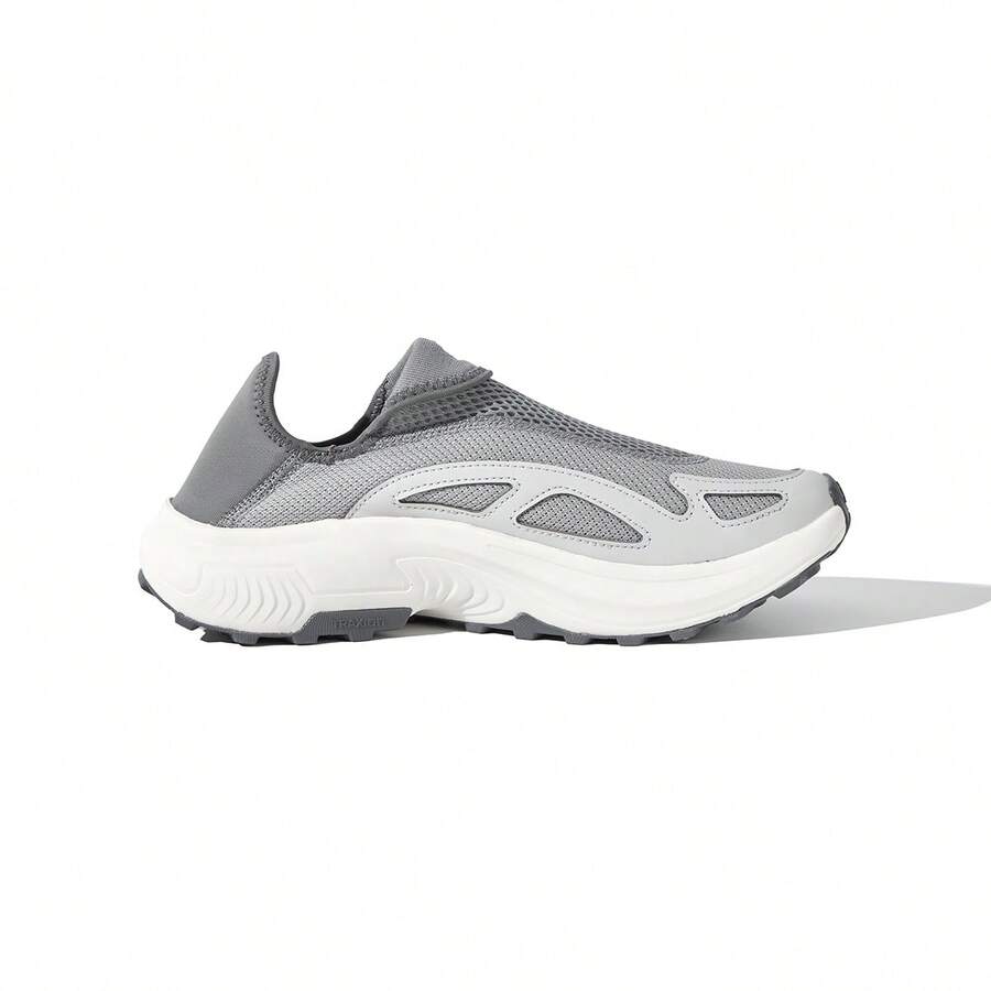 Adidas 阿迪達斯男鞋女鞋2025新款秋季網面運動鞋百搭一腳蹬運動鞋 - 淺灰色 - 查看 1
