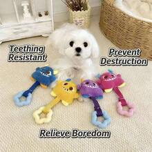 Squeaky Dog Chew Toys - Dog Dental Chew Toys - Controls Tartar, Cleans Teeth, Satisfies Dogs' Natural Chewing Needs, And Promotes Fresh Breath - Multicolor - View 2