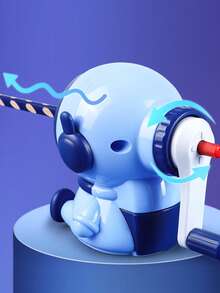 返校季铅笔刀，宇航员造型学生铅笔刀，手摇式自动铅笔刀，文具用品 - 彩色 - 查看 7