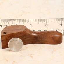 Curved Esquisite Premium Wood Hand Crafted Smoking Pipes Andamp; 4pc Grinder CEGVs - 如圖所示 - 查看 6