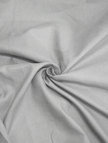 1pc Solid Color Ruffle Trim Sofa Slipcover, Minimalist Polyester Multi-size Stretchy Sofa Cover For Living Room, Bedroom, Home Office - Light Grey - View 8