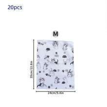 50pcs Transparent Clothing Zipper Packaging Bags, Self Sealing Packaging Bags, Cartoon Cat Pattern Packaging Bags, Holiday Gift Packaging Bags, Clothing Packaging Bags, Waterproof Plastic Bags, Reusable Self Sealing Zipper Packaging Bags, Travel And Daily Storage Bags, As Well As Clothing Classification Packaging Bags - Multicolor - View 7