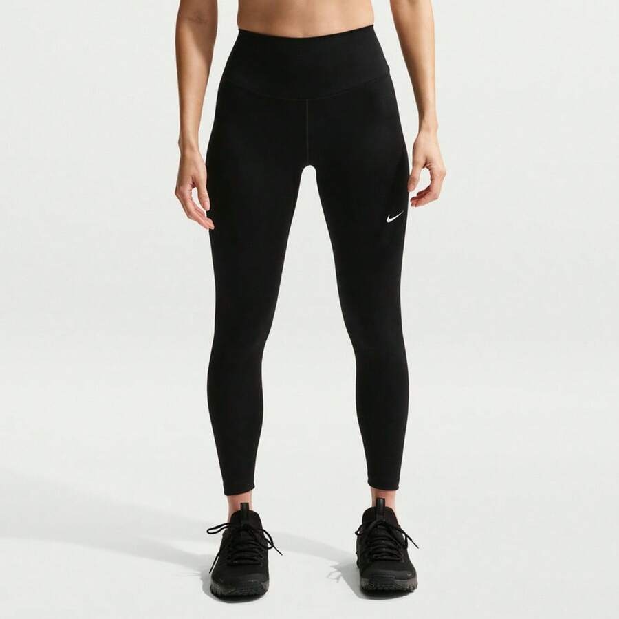 Nike 女士 AS W NK DF ONE HR 7/8 紧身打底裤 FN3233-013 - 黑色 - 查看 1