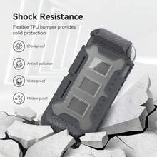 KIWIHOME Grip Case For Nintendo Switch Lite, Durable Anti-Slip Shockproof Protective Hard Case For Nintendo Switch Lite Console 2019 With Comfortable Grip &Amp; Game Card Slots (Gray) - ColorC - 查看 3