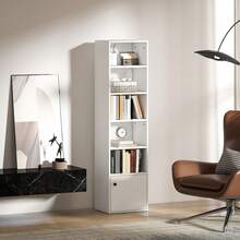 HOMCOM Estantes de livros - Blanco-40x30x156 cm - Ver 5