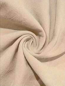 Men's Casual Solid Color Straight Linen Pants, Versatile For Spring/Autumn/Summer - Apricot - View 9