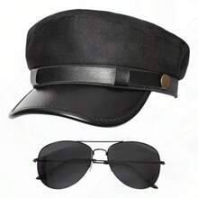 Gvhntk Yacht Boat Sailor Captain Hat  Hat Chauffeur Hats Cap For Men Women Newsboy Cap Officer Cop Cosplay Costume Hats - Tài xế riêng - Xem 1
