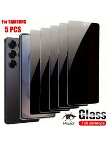 5pcs 9H Full Coverage Privacy Screen Protectors Compatible With Samsung S25 FE S24fe S23 Fe S21 FE S20 Fe Privacy Protection Tempered Glass Compatible With Galaxy A07 A17 A06 A13 A14 A15 A16 A23 A24 A25 A26 A33 A34 A35 A36 A52s A53 A54 A55 A56 M35 Glass - Clear - View 33