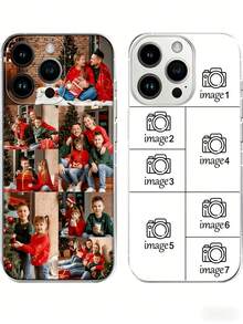 Customizable Phone Cases, Featuring Multiple Customizable Photos, Transparent And Flexible Designs With Camera Protection. Suitable For IPhone 17/16/15/14 Pro Max/Pro/Plus And Galaxy S26/25Ultra/Plus/A55/A35/A36. Personalized Phone Cases With Photo Customization, Stylish Designs, Flexible Protection, High-Quality Casing, And Customizable Covers. Perfect For Tech Enthusiasts. - Clear - View 3