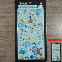 1张动漫贴纸，可爱3D立体DIY贴纸，儿童创意贴纸，黑色瞳孔防水贴纸，波点贴纸，派对装饰手工手机贴纸，送给女孩的礼物 - 彩色 - 查看 10