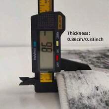 1pc Faux Wool Baseball Pattern Round Area Rug, Non-Slip Washable Carpet For Coffee Table, Office Desk, Bedroom, Living Room, Game Room - Multicolor - View 10