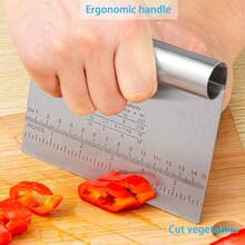 Stainless Steel Mirror Polished Multi-Function Baking Scraper/Cutter/Slicer With Ruler, Suitable For Cake, Pizza, Bread And More, Mother's Day Gifts, Items For Mom, Baking Supplies - Multicolor - View 5