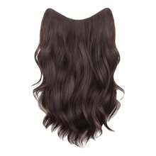 60/45厘米夹式接发，加厚自然蓬松夹式假发片，可重复使用，可拆卸波浪接发，日常使用 - 彩色 - 查看 17