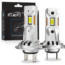 TOAUTO 2Pcs 25000LM H7 LED Headlight Bulb Canbus Error Free 6500K 80W High Power Best H7 LED 360 CSP Head Lamp Super Bright - A - View 9