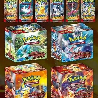  288pcs Pokemon TCG Paldea Destiny Booster Box (36 Packs), Trading Card Game Set, Collectible Cards, Suitable For Fans, Perfect Collectible Gift, Can Be Used As Collectible Cards, Birthday Gifts, Random Packaging