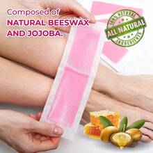 Wax Strips Body Hair Removal Strip, Dual Sides Bikini Brazilian Wax For Women Men Face Arms Legs BackUnderarm Waxing Kit Suit Many Skin Rose Scent - Rose - View 7