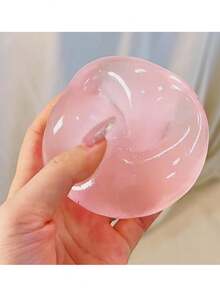 不可回弹可塑形蓝色椰子油手工减压球，薄荷蓝色椰子油手工挤压球，纯手工DIY减压玩具 - 彩色 - 查看 4