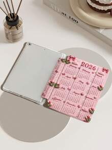 郁金香2026年日历平板电脑保护套，兼容iPad 9.7/10.2/10.5/10.9/12.9/Pro 11（第十代），兼容三星Galaxy Tab S6 Lite 10.4英寸，兼容Kindle Paperwhite（第十二代，2024年发布），Kindle（第十一代，2022年发布），柔软防摔保护，智能支架/自动唤醒/睡眠功能，绝佳的节日礼物。 - 彩色 - 查看 7