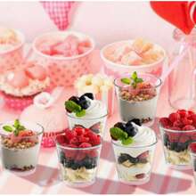 Stackable Dessert Cups, Mousse Cups, Beverage Cups, Ideal For Parties, Events, Gatherings And Catering - Transparent - View 6