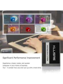 Unidad de estado sólido Kllisre de 128GB, memoria flash NAND, interfaz SATA3, 2.5 pulgadas, adecuada para portátil/escritorio - Oro rosa - Ver 5